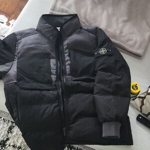 Stone Island Black and Gray Jacket